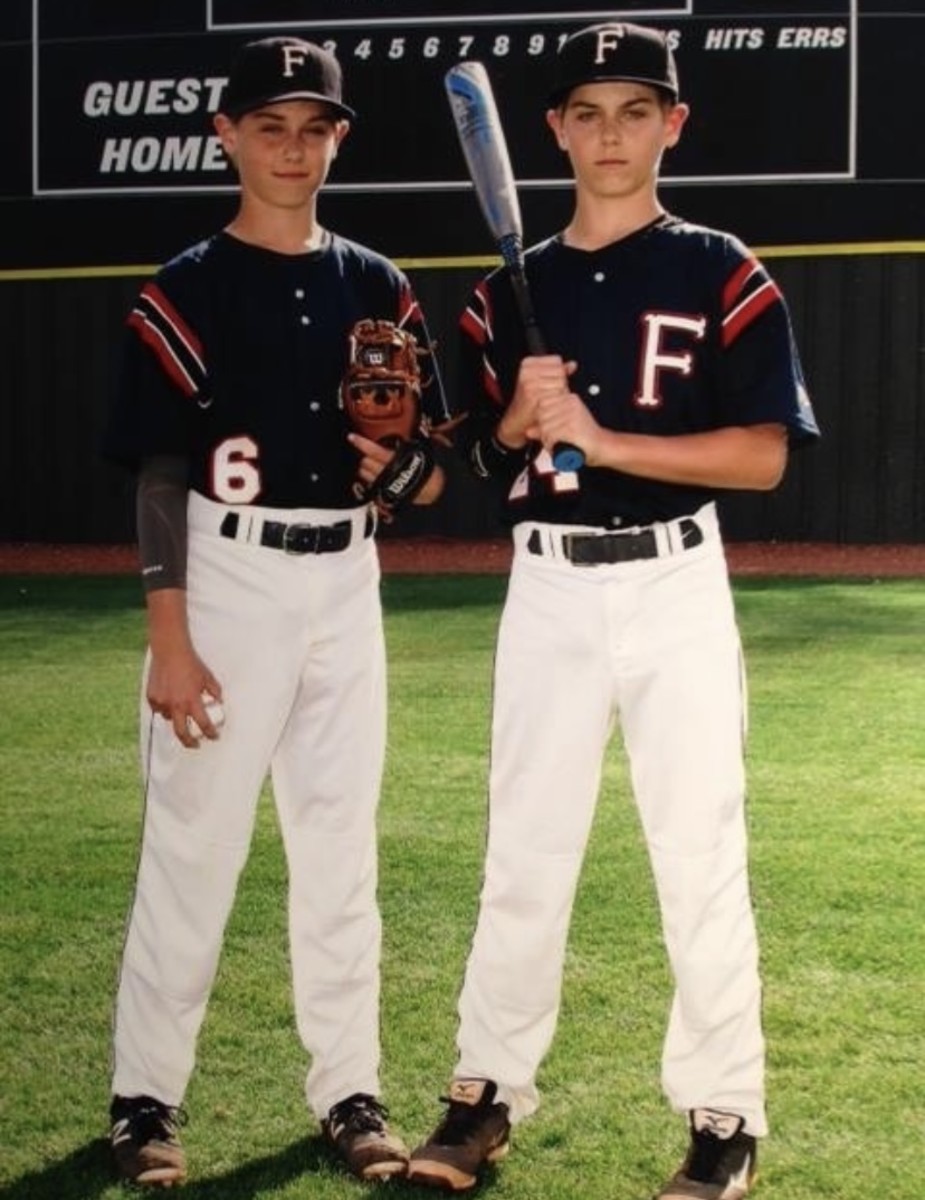 Ben and Zach Joyce at Farragut High School. (Photo courtesy of Matt Buckner)